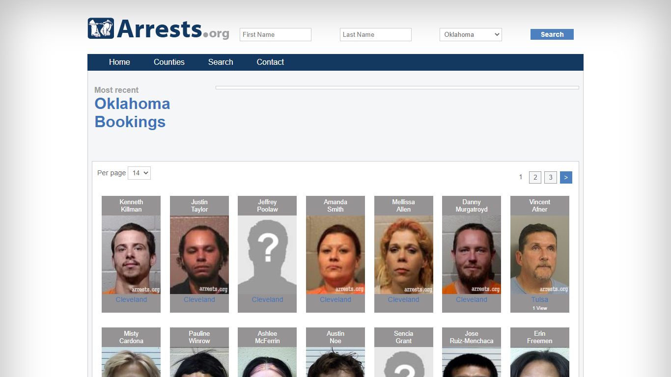 Oklahoma Arrests and Inmate Search